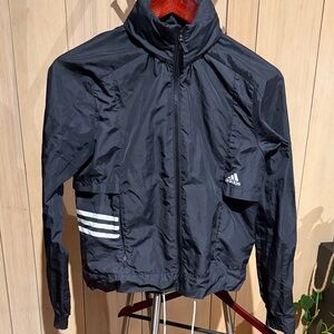 Adidas nylon windbreaker lightweight jacket XS - super cute!